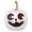 White, variant on PTOOTP Orange Pumpkin Resin Statue for Decorative Use Perfect for Parties and Home Decor 12.5x8.5x8.5 Inches