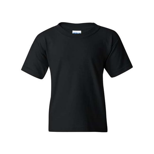 Gildan Youth Heavy Cotton 100% Camiseta de algodón 20F Negro XL Gildan 5000B