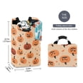 thumbnail image 2 of Yayeee Freestanding Laundry Hamper with Handle Collapsible Large Storage Basket for Clothes, Colorful Halloween Pumpkin Pattern, 2 of 7