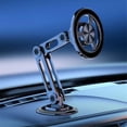 thumbnail image 3 of Tignapoo 2024 Magnetic Car Phone Mount - 360° Rotatable, Anti-Shake, Universal Fit, Durable Zinc Alloy, Strong Adhesive Base, Black/Silver/Gold/Rose Gold Options, 3 of 6