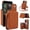 Brown, variant on Crossbody Wallet Case for iPhone 11 Pro Max, RFID Blocking Zipper Handbag Purse Flip Cover, Kickstand Folio Case Card Slots Holder Wrist Strap Lanyard