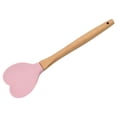 thumbnail image 1 of Espátula de silicona creativa con forma de corazón, mango de madera, cuchara de silicona, utensilios de cocina para el hogar, olla, cuchara, herramientas de cocina, 1 of 6