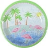 Hawaiian Luau 'Pastel Flamingo' Small Paper Plates (8ct)