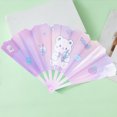 thumbnail image 2 of Homerr Folding Fan 2Pcs Cartoon Pattern Cool Student Children Summer Fine Workmanship Portable Folding Birthday Gift Folding Fan, 2 of 7