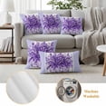 thumbnail image 6 of Eucalyptus Purple Outdoor Waterproof Pillow Covers, Stripes Bottle Flower Cactus Plant Decorative Square Throw Pillowcase Sofa Cushion Sham for Patio/Couch/Chair, 26"x26" 2 Pack, 6 of 8