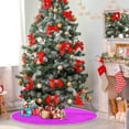 thumbnail image 4 of GZHJMY Solid Color Christmas Tree Skirt Home Decoration Large Round Christmas Tree Skirt for Holiday Party Home Christmas Day Ornaments, 47.2", 4 of 6