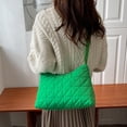 thumbnail image 3 of Bolsas mensajero Acolchadas Hugtrwg Invierno Algodón suave verde, 3 of 9
