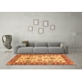 thumbnail image 3 of Ahgly Company Indoor Rectangle Oriental Orange Modern Area Rugs, 4' x 6', 3 of 4