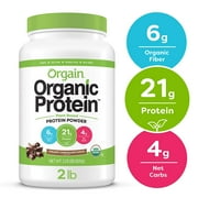 Orgain Organic Plant Based Protein Powder, Creamy Chocolate Fudge 2.03 Pound