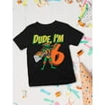 thumbnail image 4 of Tstars - 6th Birthday Dude Shirt TMNT Mutant Ninja for Boys Youth Kids T-Shirt X-Large Black, 4 of 6