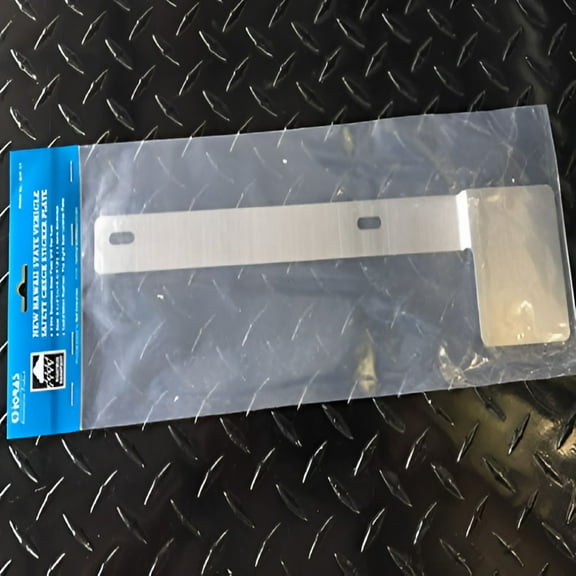 MELIVO Safety Check Long 2 Holes Vertical License Plate Bracket Mount