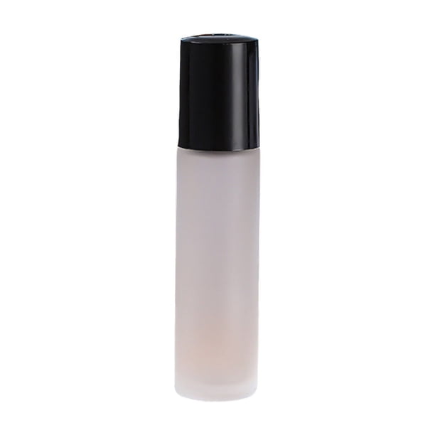 Botella De Vidrio Esmerilado Vacía. Envase Rellenable Para Cosméticos De Viaje Diy Con Plástico.