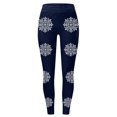 thumbnail image 4 of WILLBEST Leggings de Yoga de Cintura Alta con Estampado de Copos de Nieve Navideños para Mujer, Mallas Elásticas Cómodas para Hacer Ejercicio Y Correr. Grande, 4 of 4