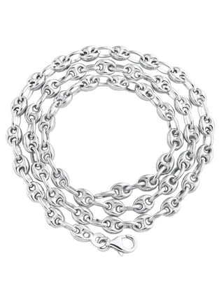 Gucci Necklace Men Emblem Silver SV 925 Round Chain Authentic Rare