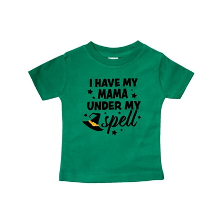 

Inktastic I Have My Mama Under My Spell with Cute Witch Hat Gift Baby Boy or Baby Girl T-Shirt