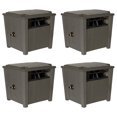 thumbnail image 1 of Suncast Farmington Cache-Tuyau de Jardin Pot de Rangement, Stoney (4 Pack), 1 of 9