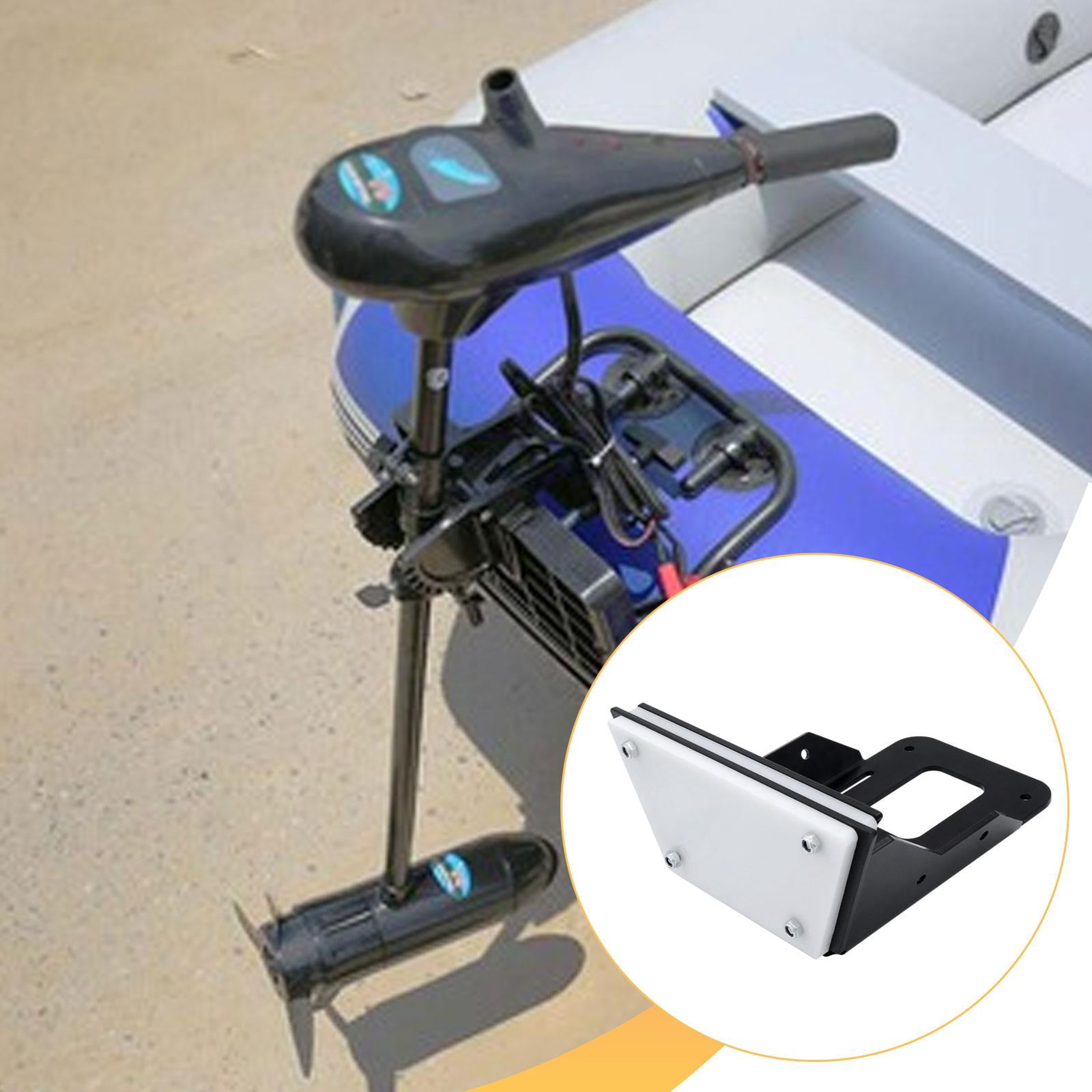 funtasica Transom Mount Steel Construction Kayak Outboard Motor Bracket Heavy Duty Engine Holder Easy Install Accessories Suitable for Inflatable
