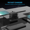 thumbnail image 4 of for Wiko Voix - 45W PD Charger Kit,USB C Super Fast Charging Wall Charger Block/Car Adapter with 2x C to C Cord - Black, 4 of 5