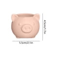thumbnail image 3 of VAIFTILNO Pig Planter Pot, Cute Succulents Pot with Drainage Hole for Indoor, Outdoor Plants, Home Decor Gift (More Colors), 3 of 6