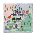 thumbnail image 3 of Thirstystone West Virginia Attractions Tumbled Tile Coaster 4-Pack, 3 of 8