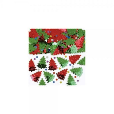 - christmas tree embossed metallic mix 14g