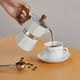 thumbnail image 5 of Cafetera espresso clásica para estufa para espresso fuerte con gran sabor, olla de moca espresso aluminosa de estilo italiano, cafetera cubana y Greca, cafetera moka, cafetera percolato, 5 of 5