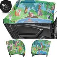 thumbnail image 1 of xianyou-Car Window Sun Shades for Baby Forest Animals Pattern Rear Side Window Sun Shade 2 Pack Blocks Sun Glare and UV Rays Super Stretchy Mesh Mosquito Net Curtain Protects Baby Kids and Pets, 1 of 4