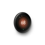 Google Nest Learning Thermostat (4th Gen) with Nest Temperature Sensor (2nd Gen) - Energy-Saving Smart Thermostat with Smart Schedule - Monitors Heating and Cooling System - Polished Obsidian