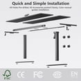 thumbnail image 6 of VVENACE Electric Standing Desk, Office Desk, Computer Desk, 63 inch 4 Memory Height Ergonomic Sit Stand up Desk, Height Adjustable Desk, Black, 2 Split Boards, 6 of 12