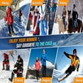 thumbnail image 5 of Heated Crew Boot Socks, 4000mAh Rechargeable Electric Heated Socks, Washable Heating Socks for Winter Outdoor Sports Hiking Skiing Camping, 5 of 9
