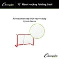 thumbnail image 3 of Champion Sports Floor Hockey Collapsible Goal (Red, 72 x 48 x 24-Inch), 3 of 5
