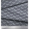 thumbnail image 2 of Soimoi Poly Georgette Fabric Dachshund Dog Print Fabric by Yard 52 Inch Wide, 2 of 3