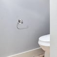 thumbnail image 3 of Design House San Martin Euro Wall Mount Bathroom Toilet Paper Holder, Polished Chrome, 3 of 8