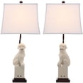 thumbnail image 4 of SAFAVIEH Foo Dog 28.5 in. H Solid Table Lamp, Cream, Set of 2, 4 of 5