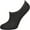 Black, variant on Sierra Socks No Show Invisible Rayon from Bamboo Socks W121318 (One Size Large, Fits Shoe Size 4-10, Gray)