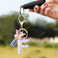 thumbnail image 3 of Zmeidao Initial Letter Keychains for Women, Cute Keychain with Tassel Butterfly for Purse Handbags, 3 of 5