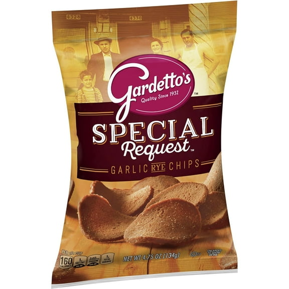Gardetto's Snack Party Mix, Roasted Garlic Rye Chips, Snack Bag, 4.75 oz