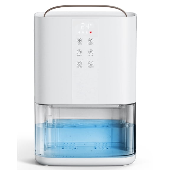 KLOUDIC Dehumidifier, 90 oz Portable Water Tank,Sleep Mode,Timer,Washable Filter,Ultra Quiet Small Dehumidifiers for Bathroom Bedroom with Auto Shut off