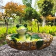thumbnail image 5 of Kripyery Realistic Frog Sculpture - Vivid Expressions, Animal Frog Statue, Resin Craft Micro Landscape Ornament, Garden Supplies, 5 of 8