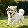 thumbnail image 6 of Pet Hat for Sun Protection, Adjustable Dog Baseball Cap with Ear Holes and Drawstring, Cute Sporty Headwear Visor Bonnet for Medium Large Dogs Cats, Outdoor Apparel Travel Gear, 6 of 6