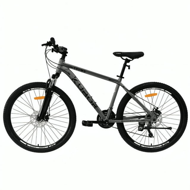 Bicicleta De Montaña Aluminio Rodada 26 21 Velocidades Kubor Gris