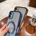 thumbnail image 5 of for iPhone 11 Case Glitter Magnetic Compatible with MagSafe Full Camera Lens Protection Luxury Plating Cute Bling Clear Shockproof Slim Phone Case for Women Girls (Gold), 5 of 14