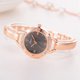 thumbnail image 4 of Reloj de cuarzo femenino Reloj simple Exquisito conjunto de reloj de pulsera para mujer (oro rosa negro), 4 of 5