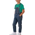 thumbnail image 4 of ATOGUTA Boys Summer Outfits Denim Overalls and Short Sleeve T-shirts with Socks Kids Girls Clothes Size 3T-12, Green, 4 of 8