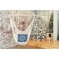 thumbnail image 2 of 16" x 16" Simply Daisy Snowflake Polyester Indoor/Outdoor Pillow, Blue (1 Count), 2 of 4