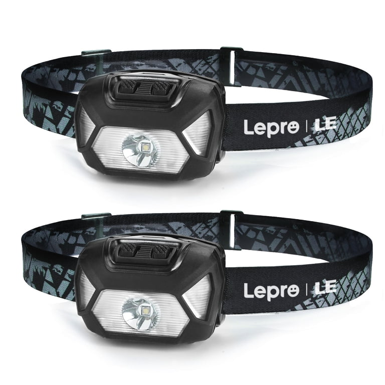 Lepro 2-Pack LED Headlamps, 1300 Lux Waterproof photo 1