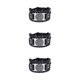 thumbnail image 5 of Minnieouse Brazalete de cuero Estilo punk Pulseras anchas Pulseras Hombres Accesorio de moda Adornos de muñeca Regalo de cumpleaños Negro Plata Type1 NO1, 5 of 6