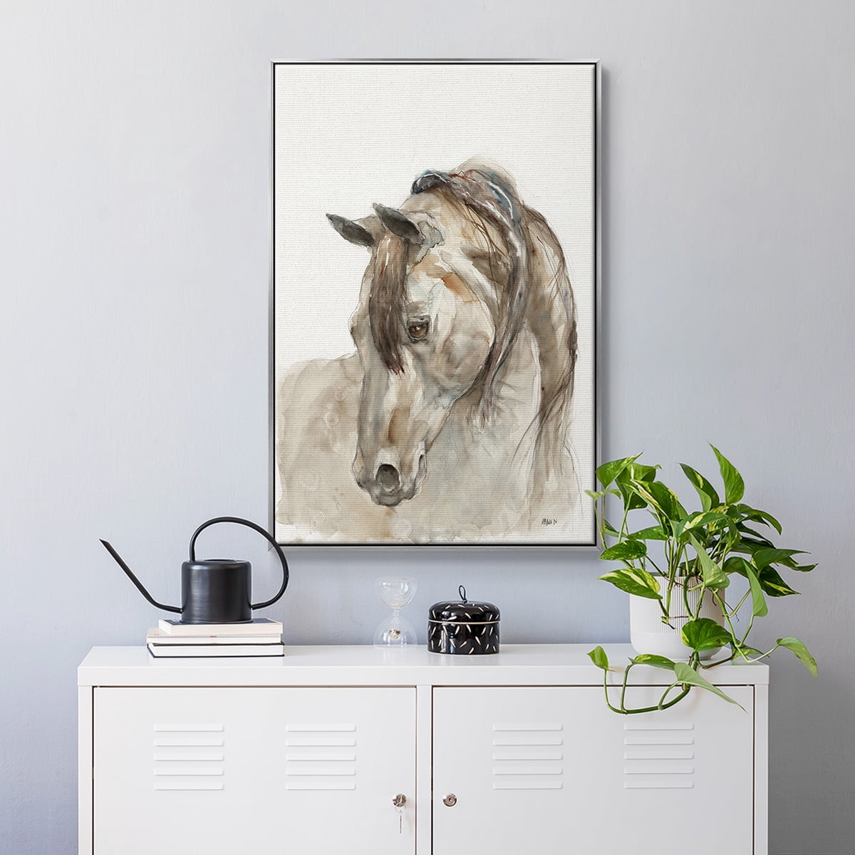 Dream with Me Framed Premium Gallery Wrapped Canvas - Ready to Hang - 17 x 25 - Silver Floating Frame