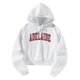 thumbnail image 4 of Sudadera casual para mujer, sudadera corta con capucha, ropa deportiva básica, jersey, ropa de gimnasia L, 4 of 8