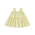 thumbnail image 1 of PENGXIANG Bébé Fille Robe de Lin d'Été Sans Manches Volants Bébé Princesse Mignonne Robes Robe de Soleil, 1 of 6